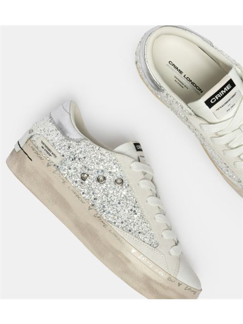 DISTRESSED PLATFORM CRIME LONDON | 29052PP810 WHITE